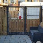 Levering en montage in Schiedam - standaard hout-beton schutting