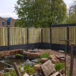 Levering en montage in Vlaardingen - luxe hout-beton schutting