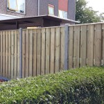 Levering en montage in Boskoop - standaard hout-beton schutting