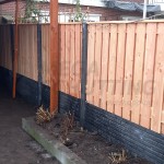 Levering en montage in Halfweg - luxe hout-beton schutting