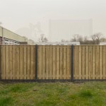 Standaard hout-beton schutting