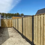 Hout-beton semi-luxe schutting