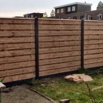 Hout-beton standaard schutting