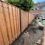 Hout-beton standaard Caballero Wood® schutting