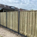 Hout-beton standaard schutting