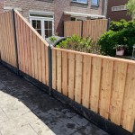 Hout-beton standaard schutting douglas