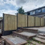 Hout-beton standaard schutting