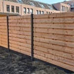 Caballero Wood® hout-beton schutting horizontaal standaard