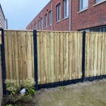 Standaard hout-beton schutting - geïmpregneerd Naaldhout