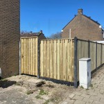 Standaard hout-beton schutting - geïmpregneerd Naaldhout