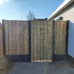 Hout-beton schutting - Naaldhout