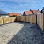 Standaard hout-beton schutting - geïmpregneerd Naaldhout