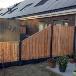 Standaard hout-beton schutting - Douglas