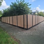 Douglas hout-beton schutting standaard antraciet