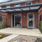 Aluminium aanbouwveranda antraciet met zonwering