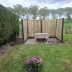 Grenen standaard hout-beton schutting