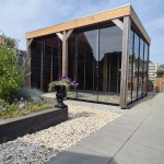 Glaswanden in bestaande overkapping