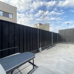 Zwarte schutting semi-luxe 23-planks