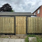 Standaard Grenen schutting hout-beton