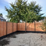 Semi-Luxe hout-beton schutting 23-planks Caballero rots