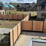 Douglas 23-planks standaard schutting met vlakke kop