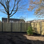 Standaard grenen schutting antraciet verticaal