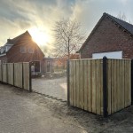 Grenen standaard schutting antraciet