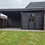 Select tuinhuis met veranda Vught Zwart