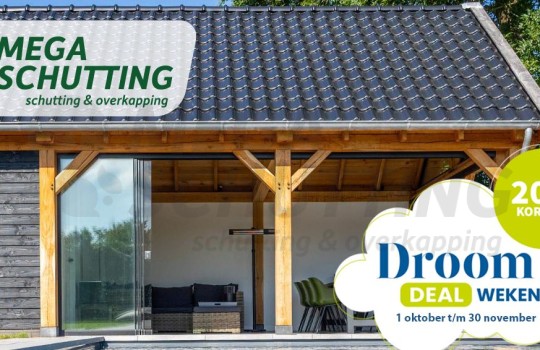 Ontwerp een trendhout overkapping.