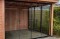 Afbeelding van Glasschuifsysteem Luxe R4 (4-spoor maatwerk) Br. 322 cm Hg. 223,2 cm Komgreep rechts van buiten af gezien Zwart str. RAL 9005