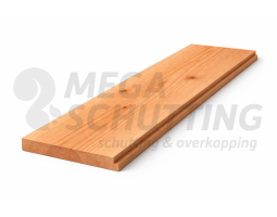 Sponning plank douglas 9x20mm - 18x190 kunstmatig gedroogd, zichtzijde fijnbezaagd