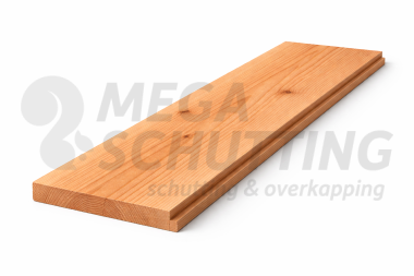 Afbeelding van Sponning plank douglas 9x20mm, 18x190x3000mm kunstmatig gedroogd, zichtzijde fijnbezaagd