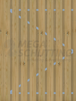 Afbeelding van Naaldhout geïmpregneerd poort met verticale planken 150 x 195 links
