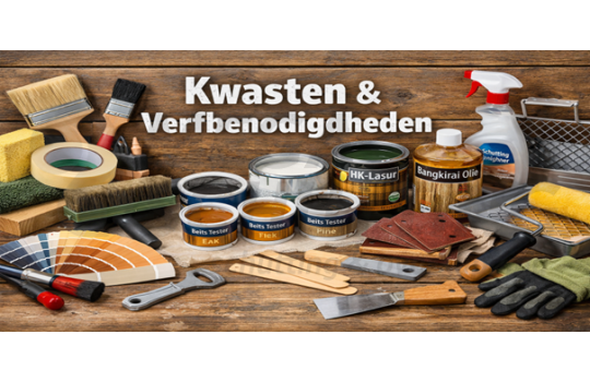 Kwasten en verfbenodigdheden